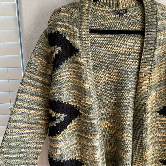 TOPSHOP Boho Knit Cardigan 💚💚 - Picture 3 of 12